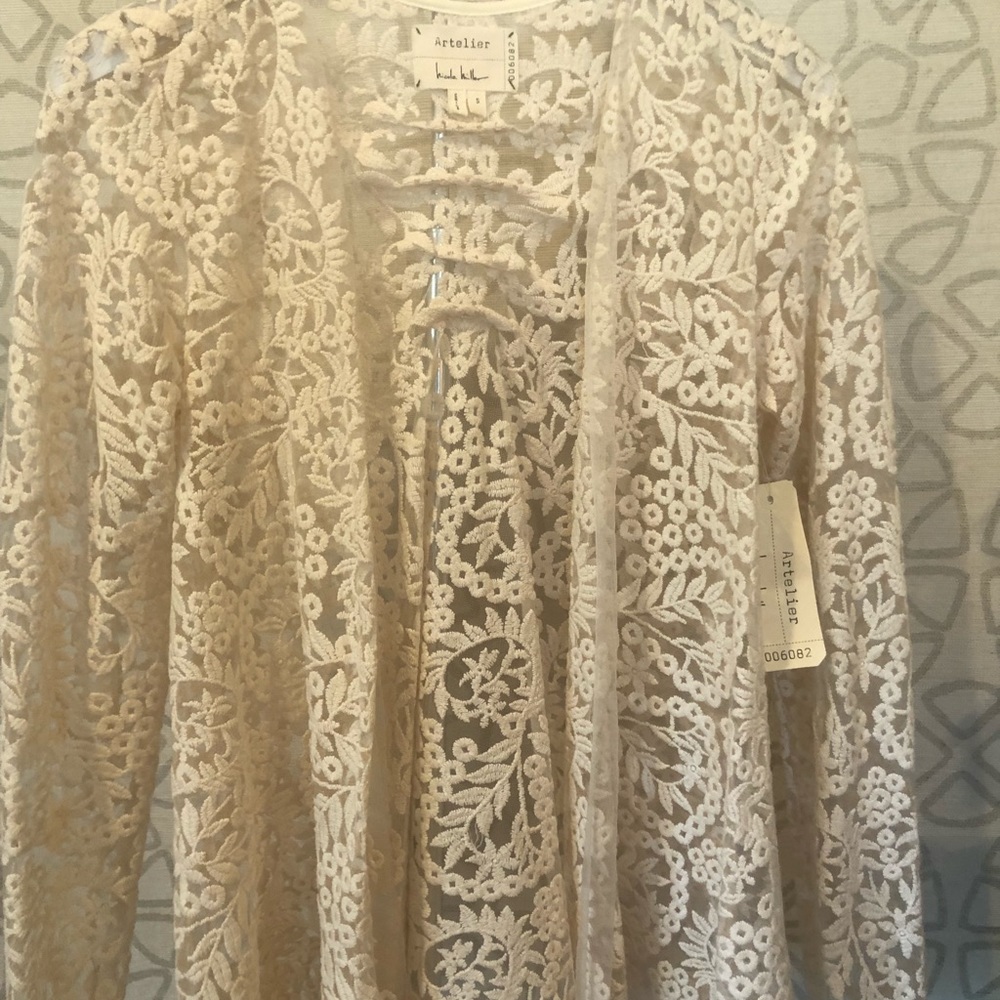 Nicole Miller embroidered cardigan